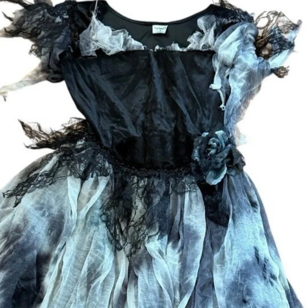 Spirit Halloween Cemetery Bride Frankenstein Child M Halloween Costume Gown Only